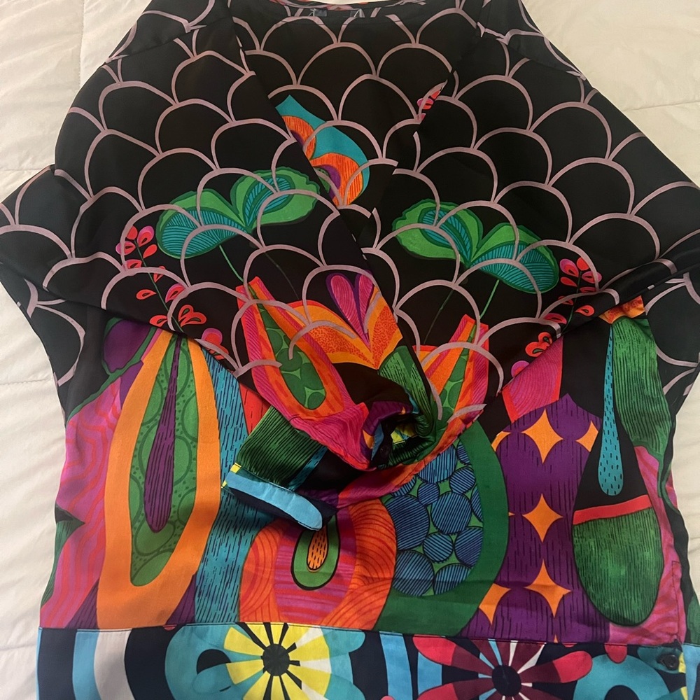 Desigual Colorful Patterned Top